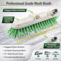 Hi-Tech 10” Bi-Level Super Soft Car Wash Brush – Non-Scratch Green