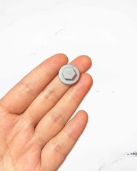 400 Pcs Metal Roof Screw Caps, UV Resistant Plastic Covers – Silver Gray