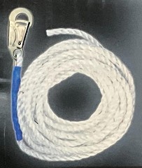 FALLTECH 50′ VERTICAL LIFELINE 5/8″ SIZE W/ CONNECTOR + C #A8150T (NEW IN BOX)