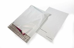 Laddawn Returnable Poly Mailers, 14 x 17, White, 500/Case