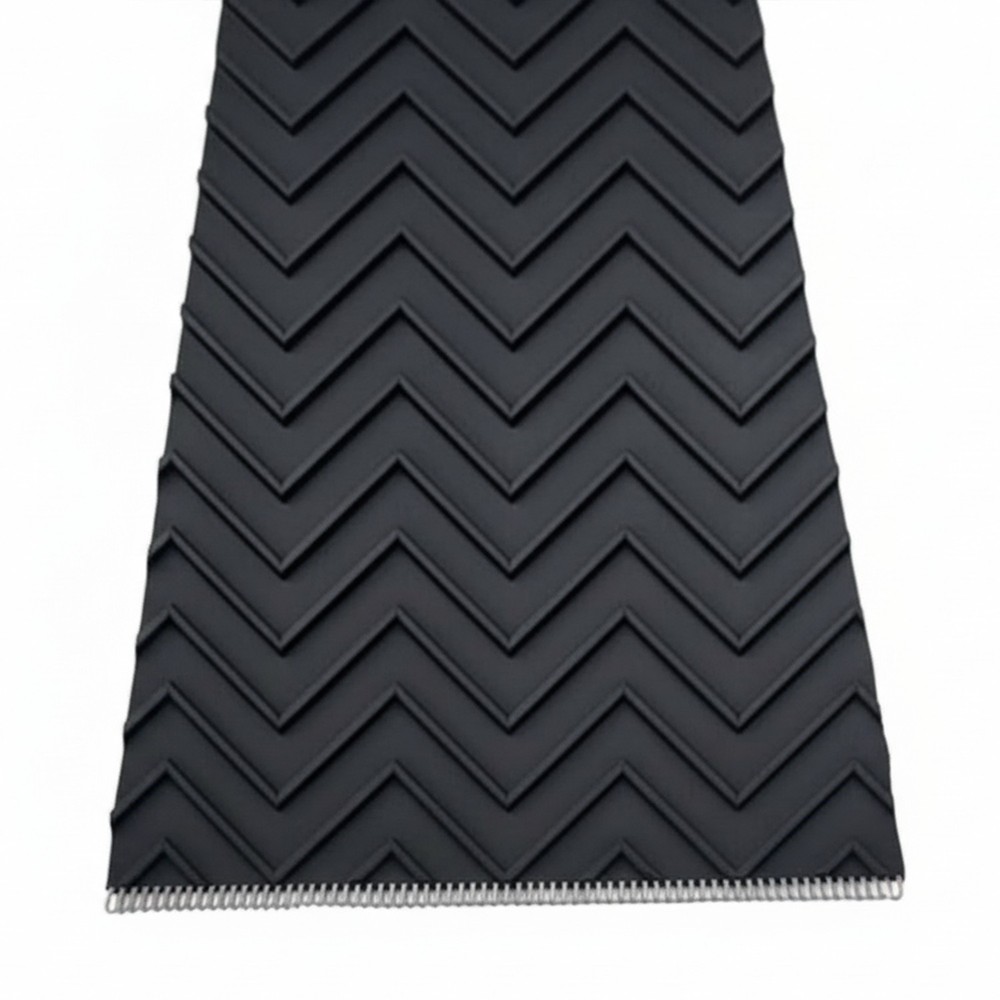 16″x10ft Chevron Rubber Conveyor Belt | Heavy-Duty Replacement Belt – Sandbaggy