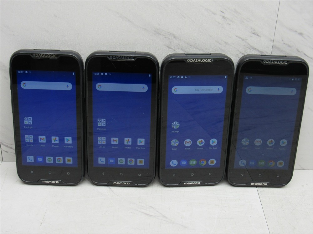 4 LOT Datalogic Memor 10 Mobile Computer 944350004 Android 10 + 9 + 8.1 +Battery