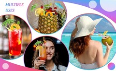 160 Pcs Cocktail Drink Decoration Accessories 60 Drink Cocktail Umbrellas 100