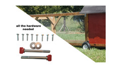 Chicken Coop Wheel Kit, extra Heavy-Duty.