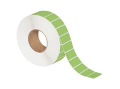3 x 5″ Green Thermal Transfer Labels 1300/Roll 3″ Core 6 Rolls