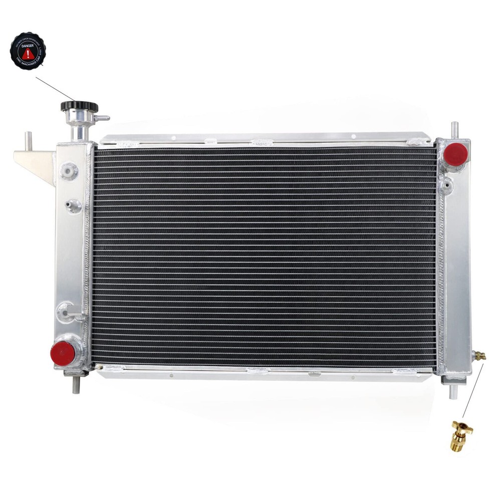 All Aluminum Radiator Ford Mustang 94-96 3.8L 5.0L V6 V8 4 Row Core Crossflow