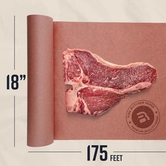 Bryco Goods Pink Butcher Paper Roll with Dispenser Box, 18″ x 175′ (2100″) Food-
