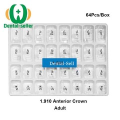 Dental Clear Preformed Crowns Adult Kid Temporary Anterior Posterior Molar Crown