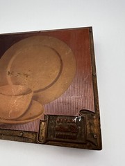 Vintage Mayer China Original Pattern Copper Printers Block Made In Pittsburgh PA