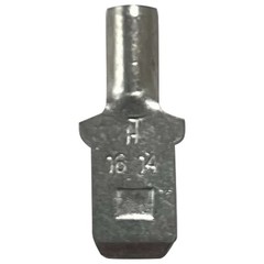 (100) Non Insulated 16-14 AWG Male Quick Disconnect .250 Wire Terminal Connector