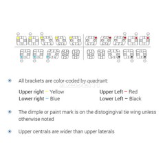 US AZDENT Dental Orthodontic Metal Brackets Braces Mini MBT.022 Hooks 3-4-5