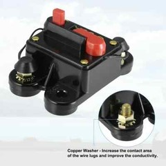 200 Amp Waterproof Circuit Breaker Auto/Marine/Solar 12-48V DC Manual Reset