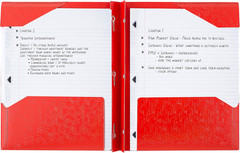 2-Pocket Folder, Plastic Folder with Stay-Put Tabs and Prong Fasteners, Holds 8-