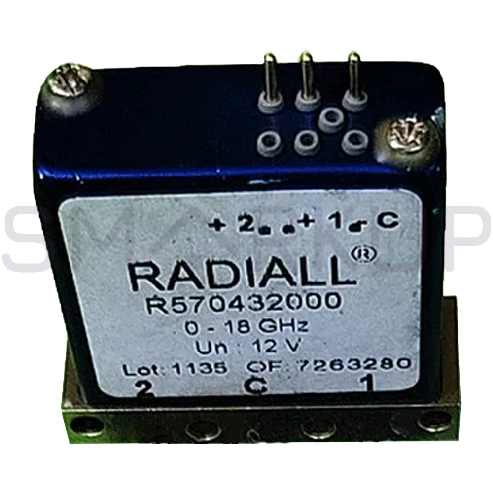 Used & Tested RADIALL R570432000 SPDT DC-18GHz 12V SMA RF Coaxial Switch