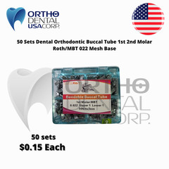 50 Sets 200 Dental Orthodontic Buccal Tube 1st 2nd Molar Roth/MBT 022′ OFFER!!