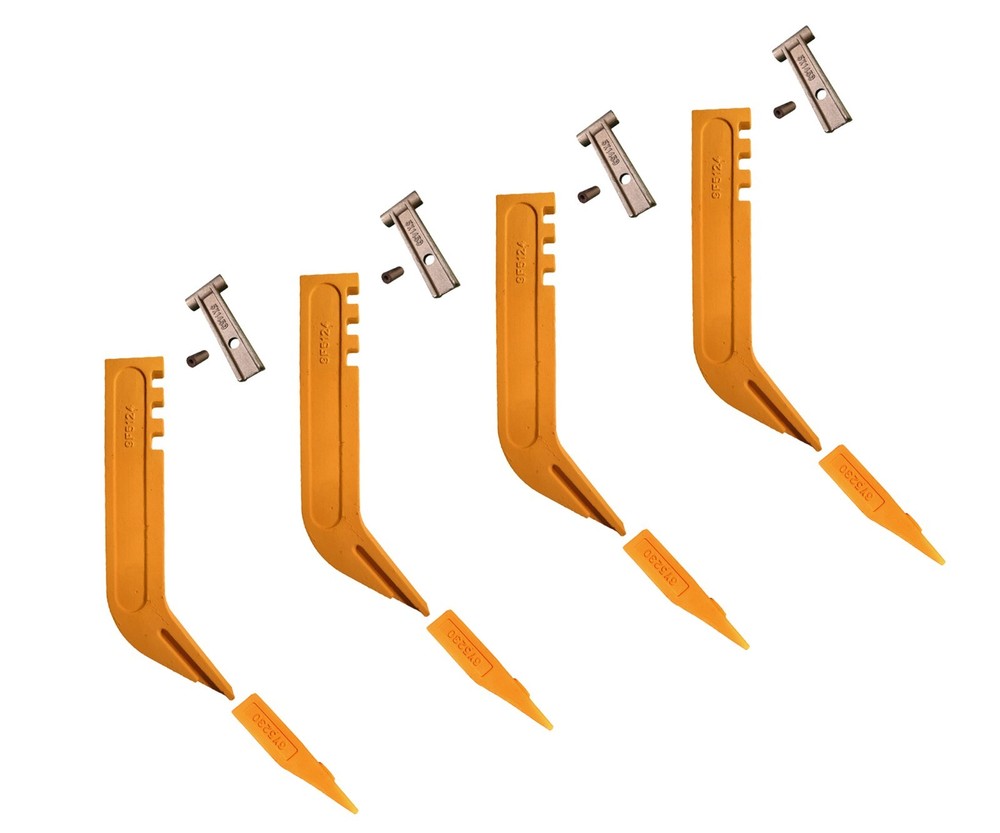 4 Scarifier Shank, Tip, & Keeper, Fits Most CAT & Some John Deere Motor Graders