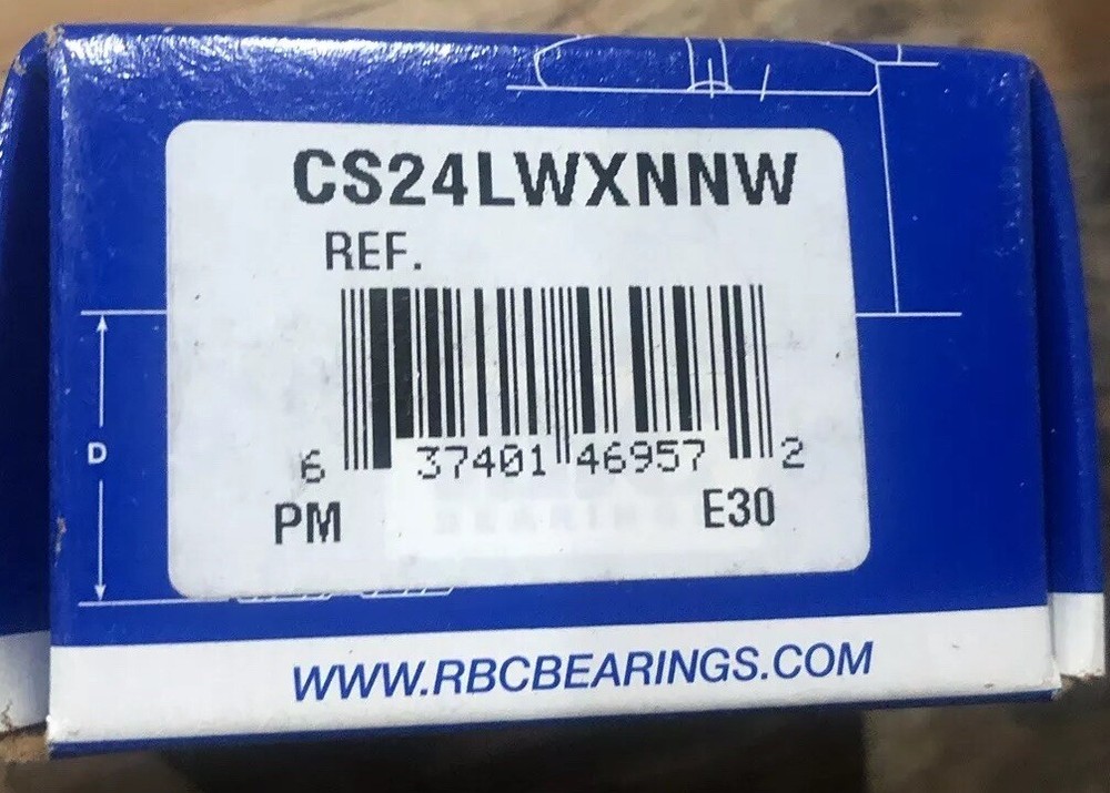 RBC BEARING CAM FOLLOWER S-24-LWX NNW. Hexlube studtype hex head Adjustable Cam