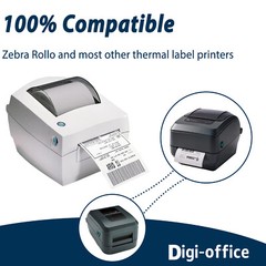5 Rolls 500 Labels 4X6 Direct Thermal for Zebra LP 2443 2844 2442 Eltron ZP450