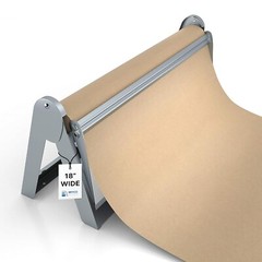 Paper Roll Dispenser and Cutter – Long 18″ Roll Paper Holder – Great Butcher …