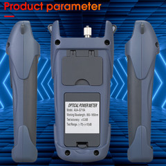 Fiber Optical Power Meter with SC FC Connector, -70~10Dbm, 10 Optic Wave Length,