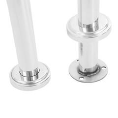 49.21*7.99*31.5in Silver 304 Stainless Steel Pool Handrail For In-ground Pools
