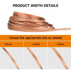 TOWOT Solder Wick Braid with Flux No-Clean Electronic, Desoldering Wick Braid R