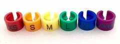 Colored Hanger Sizer Garment Markers “XXS-5XL”Plastic Size Marker Tags All Sizes