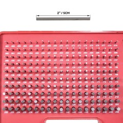 Pin Gauge Pin Gage Set 190/250pcs M1 M2 Class ZZ Metric Steel for Maintenance US