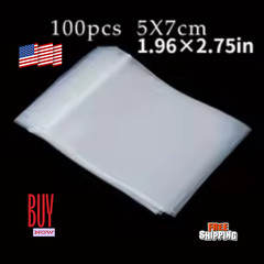 Clear Zip Seal Plastic Bags Jewelry Zipper Top Lock Reclosable Baggies