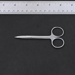 Aesculap BC173R Stevens Tenotomy Scissors Curved B/B Round Handle 4¼ in