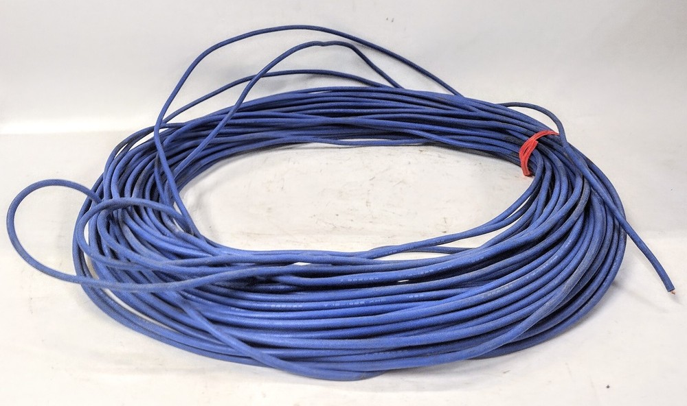 3MM DIA. BLUE STRANDED COPPER WIRE 75FT 86084 12-1985KHD 1998