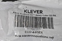 Klever EcoExcel XD Safety Cutter 10PK ECO-4-65EX Green Black Made In Germany