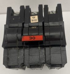 Lot of 4 FPE Stab-Lok Circuit Breakers-30A 3 Pole, 30A, 40A & 60A 2 Pole