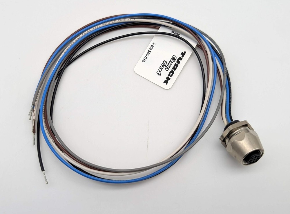 Turck FK 4.5-0.5 Actuator & Sensor Receptacle Cable 0.5M L M12 Female 5 Pin PG9