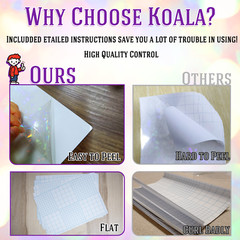 20PK Koala Holographic Clear Self-adhesive Laminting Sheets A4 Sticker Overlay