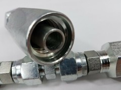 2 Hydraulic Hose Repair Kits – 1/4 ID 2-Wire Hose Reusable Field Repair Fitting