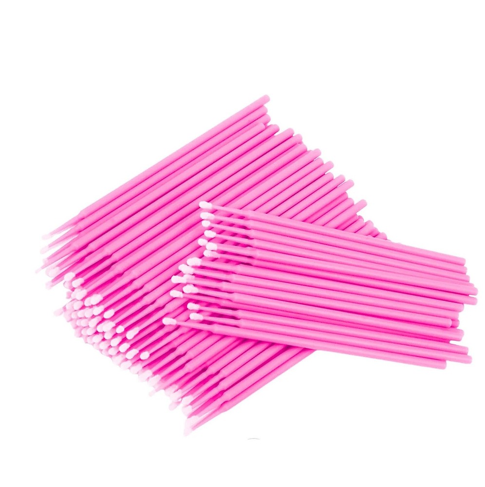LA MIERE 400Pcs Bendable Dental Microbrush Applicator, Disposable 2.0mm, Pink