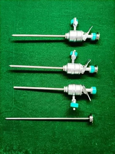 3pcs Laparoscopic Trocar Cannula 3mmx120mm Surgical SS Instruments CE Approved