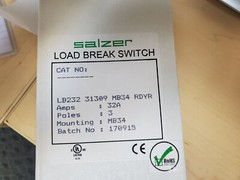 Salzer Load Break Switch | 32A | 3 Pole | 240v | LB23231309 | Free Shipping