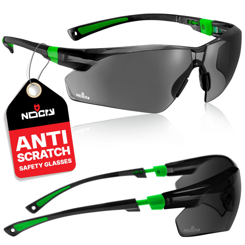 Nocry Safety Glasses Clear Anti Fog Scratch Resistant Wrap-Around Lenses And