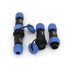 SP13 Waterproof IP68 In-Line Male and Female Circular Cable Plug Connector