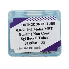 Dental Orthodontic Buccal Tubes 1st 2nd Molar Brackets Roth MBT 0.022 80pcs 3G