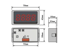 Universal Sensors Input Digital Temperature Meter 12V DC Power (℃ / ℉)