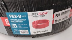 Supply Giant 5/8″ x 100FT Oxygen Barrier PEX-B Pipe Red Hydronic Tubing