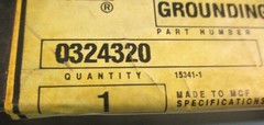CAT 0324320 Grounding Straps 25 in Length 0.50 in Bore 1.04 in Width Lot of 2