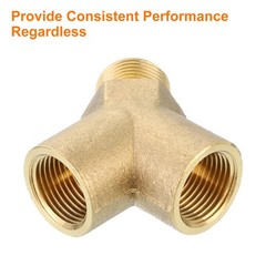 2pcs Brass Tee Pipe Fitting G3/8″ x 3/8″ x 3/8″ 3 Way Y-Connector