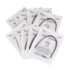 USA 100pcs 10packs Dental Orthodontic Super Elastic Niti Arch Wires Round Ovoid