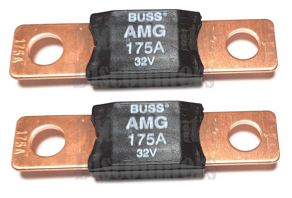 2 Cooper Bussmann Buss 175a Amp AMG Mega Fuse AMG-175