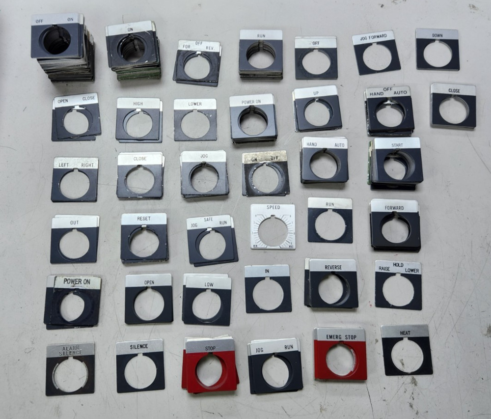 😎 ALLEN BRADLEY 800T ALUMINUM LEGEND PLATES 30MM – CHOOSE YOUR PLATE