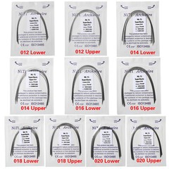 10pcs/1pack Orthodontic Round /Rectangular Arch Wires Niti Super Elastic ws